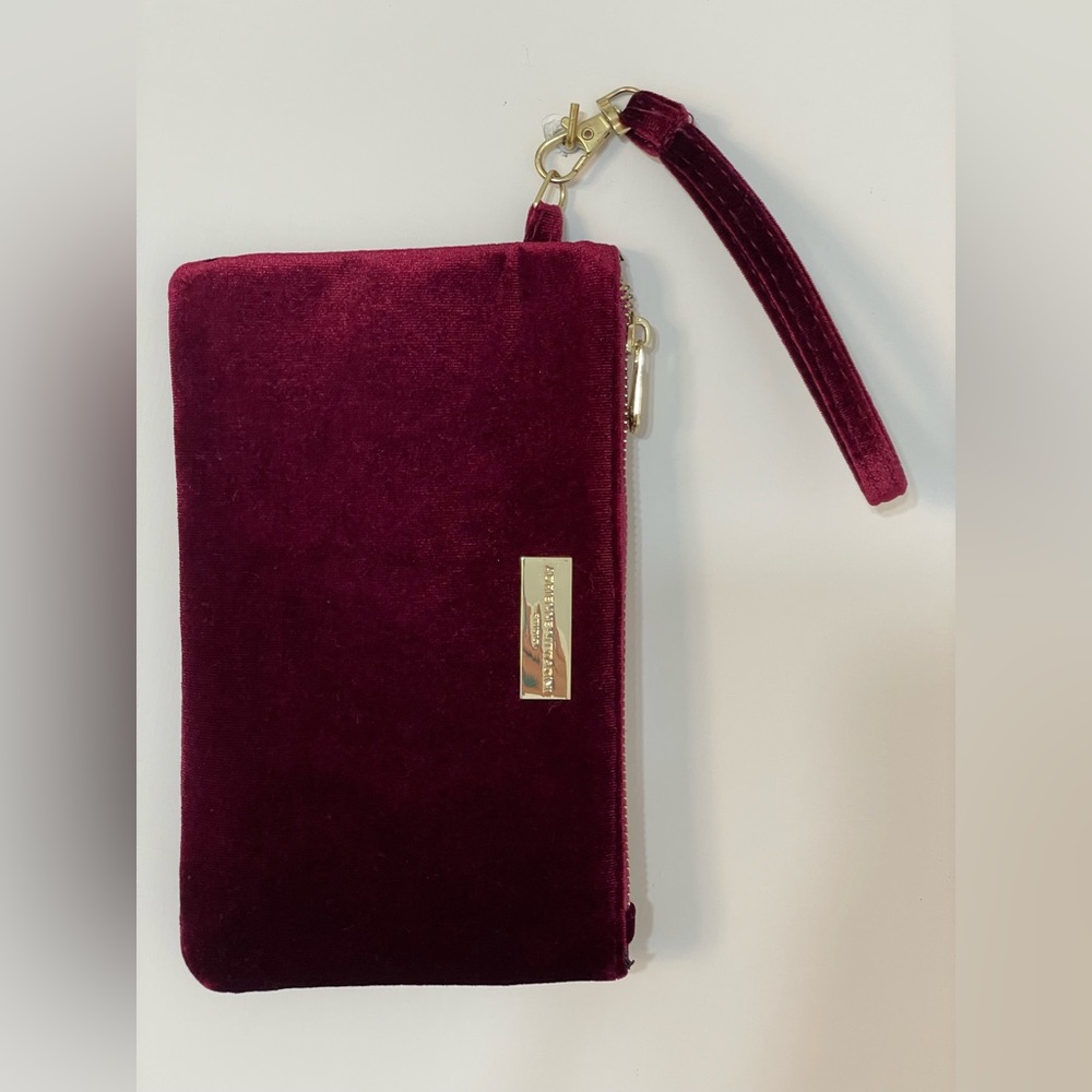 Red Wine Velvet Clutch